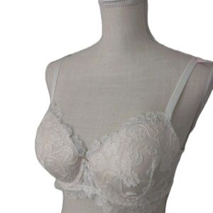 Victoria's Secret Dream Angels Lined Demi Bra Floral Lace Size 34D NWT